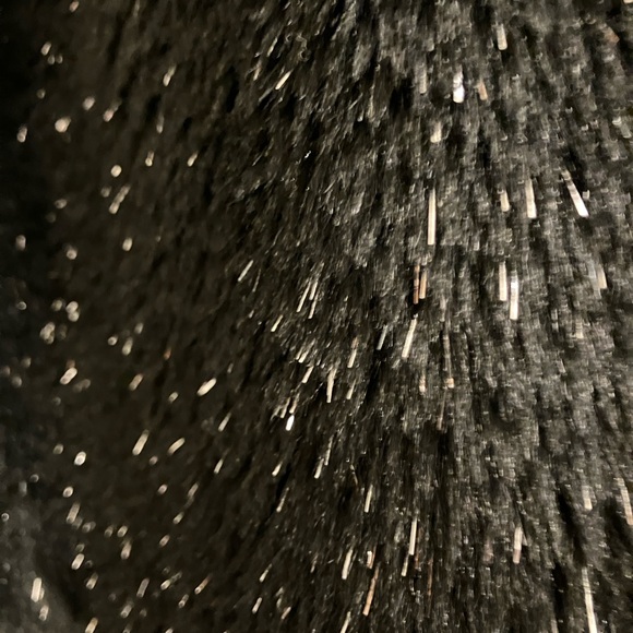 Betsey Johnson Glittery Black Teddy Jacket- Vintage hard to find Betsey - Picture 7 of 7